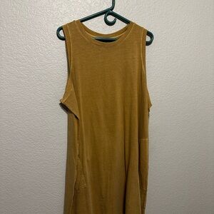 NWT Sleeveless Mustard Dress